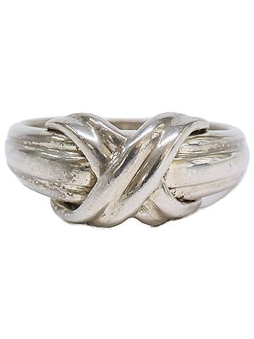 Tiffany & Co. TIFFANY&amp;Co. Tiffany 925 Signature Cross Ring, Silver, Women's (view 1)