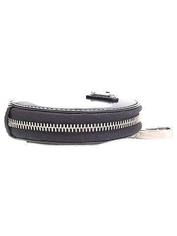 Prada PRADA 1TL431 Triangle Logo Round Wallet/Coin Case, Black, Women's (view 2)