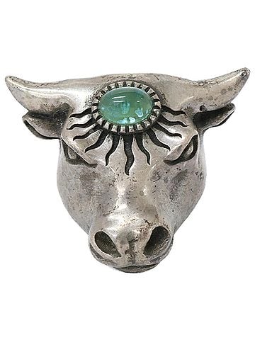 Gucci GUCCI SV925 Anger Forest Bullhead Ring, Silver, Women's (view 1)