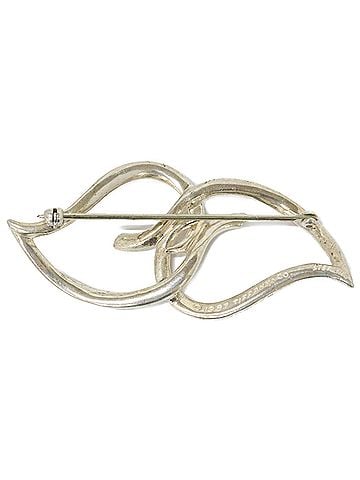 Tiffany & Co. TIFFANY&amp;Co. Tiffany SV925 Double Leaf Brooch, Silver, Women's (view 2)