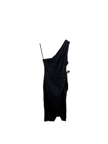 Anthropologie Linen One Shoulder Wrap Casual Dress (view 1)