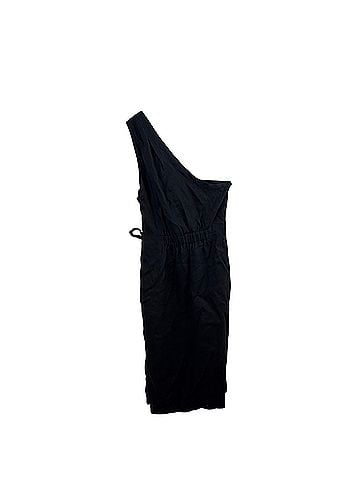 Anthropologie Linen One Shoulder Wrap Casual Dress (view 2)