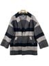 Roots Stripes Gray Black Coat Size S - photo 1
