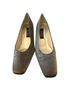 Stuart Weitzman 100% Metallic Fiber Silver Heels Size 9 - photo 1