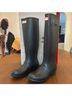 Hunter 100% Rubber Black Rain Boots Size EU 39 - photo 3