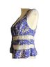 Free People Floral Blue Sleeveless Top Size L - photo 6