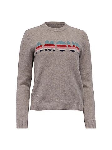 Zadig & Voltaire Zadig &amp; Voltaire Amour Knitted Sweater in Beige Cashmere (view 1)