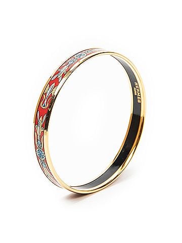 Hermes Leather Goods Enamel Bangle PM (view 1)