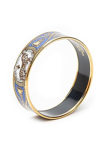 Hermes Leather Goods Enamel Bangle MM (view 1)