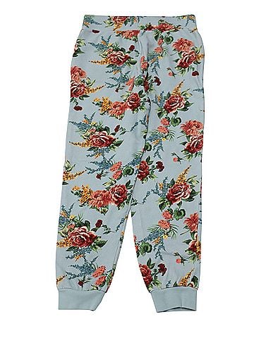Alice + Olivia Alice + Olivia NYC Slim-Fit Joggers in Light Blue Cotton (view 2)