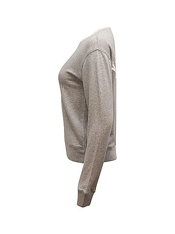 Zadig & Voltaire Zadig &amp; Voltaire Logo Long Sleeve Sweatshirt in Grey Cotton (view 2)