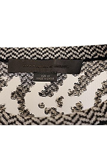 Alexander Wang Alexander Wang Houndstooth Mesh Trim Sweater in Grey Wool (view 2)