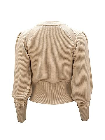 Veronica Beard Veronica Beard Jude Sweater in White Wool (view 2)