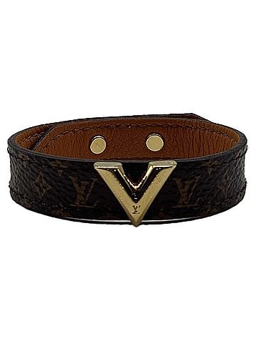 Louis Vuitton Louis Vuitton Essential V Bracelet in Brown Coated Canvas (view 1)
