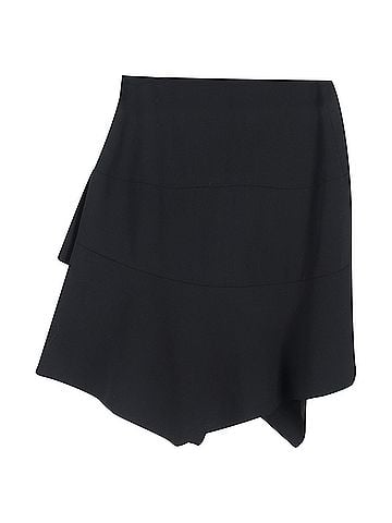 Alaïa Alaia Asymmetric Mini Skirt in Black Polyester (view 2)