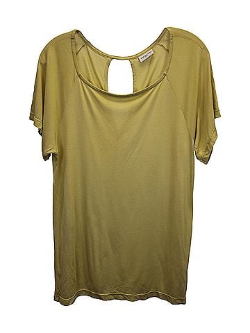 Dries Van Noten Dries Van Noten Cut-Out Back Top in Yellow Cotton (view 1)