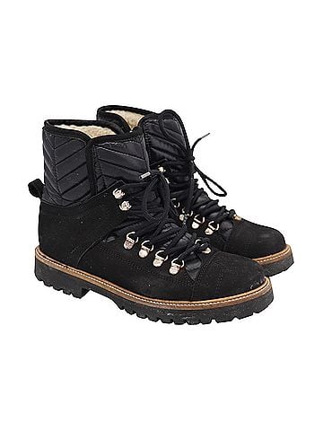 Ganni Ganni Edna Ankle Boots in Black Suede (view 2)