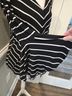 Coco Bianco Stripes Black White 3/4 Sleeve Blouse Size M - photo 5