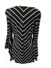 Coco Bianco Stripes Black White 3/4 Sleeve Blouse Size M - photo 2