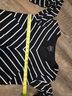 Coco Bianco Stripes Black White 3/4 Sleeve Blouse Size M - photo 8