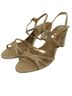 Badgley Mischka Gold Heels Size 8 1/2 - photo 1