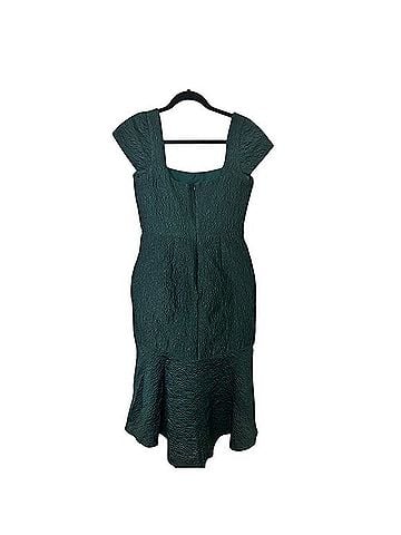 Theia Textured High Low Dress Cocktail Dress (view 2)