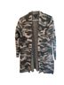 Rachel Zoe Camo Multi Color Green Coat Size M - photo 2