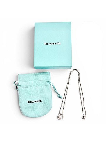 Tiffany & Co. TIFFANY&amp;Co. Tiffany HardWear Freshwater Pearl Link Pendant Necklace, AG925 Sterling Silver, White, Weight 5.3g, Women's, Comes with Box and Dust Bag. (view 2)