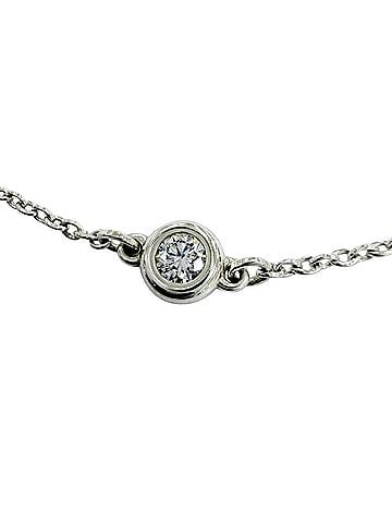 Tiffany & Co. TIFFANY&amp;Co. Tiffany &amp; Co. Elsa Peretti Diamond By the Yard Bracelet, 925 Sterling Silver, 1 Diamond, 0.9g, Women's. (view 2)