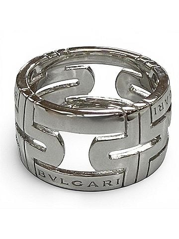 Bvlgari BVLGARI AN853974 Parentesi 750 (WG) Ring, Silver, Made in Italy, Weight 10.78g, Men's/Women's. (view 1)