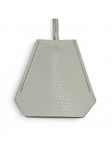 Hermès HERMES Vintage Leather Silver Hardware Margiela Era Clochette Necklace Light Gray ?E Stamp Made in France Men's (view 1)