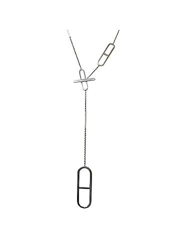 Hermès HERMES Ever AG925 Chaine d'Ancre Long Chain Necklace, Silver, Made in Italy, Weight 34.3g, Men's/Women's (view 1)