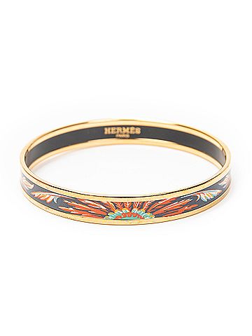 Hermes Leather Goods Enamel Bangle PM (view 2)