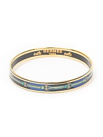 Hermes Leather Goods Enamel Bangle PM (view 2)