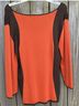Reba Orange Brown 3/4 Sleeve Top Size M - photo 6