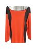Reba Orange Brown 3/4 Sleeve Top Size M - photo 5