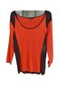 Reba Orange Brown 3/4 Sleeve Top Size M - photo 4