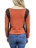Reba Orange Brown 3/4 Sleeve Top Size M - photo 2