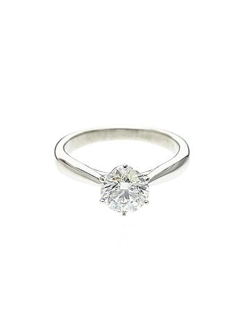 Tasaki Tasaki Diamond Ring Platinum Fashion Diamond Band Ring Carat/0.84 Silver (view 1)