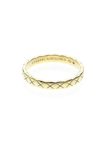 Chanel Chanel Coco Crush Ring Mini Model Yellow Gold (18K) Fashion No Stone Band Ring Gold (view 1)