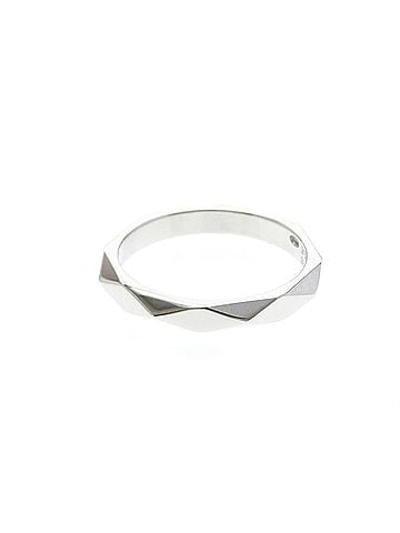 Boucheron Boucheron Faceted Ring Platinum Fashion No Stone Band Ring Silver (view 2)