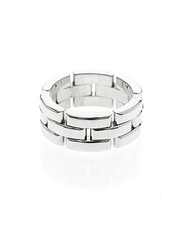 Cartier Cartier Maillon Panthère Ring White Gold (18K) Fashion No Stone Band Ring Silver (view 2)