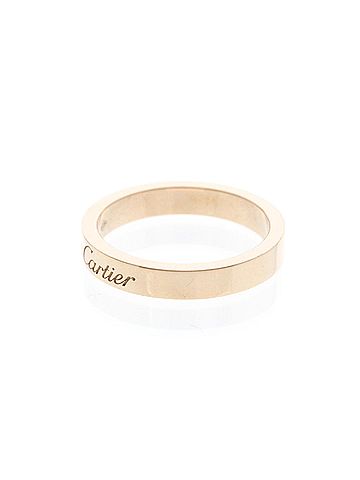 Cartier Cartier Cartier C De Cartier Wedding Ring With 1 Diamond Pink Gold (18K) Fashion Diamond Band Ring Pink Gold (view 2)