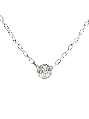 Cartier Cartier Damour Necklace SM White Gold (18K) Diamond Men,Women Fashion Pendant Necklace (Silver) (view 1)