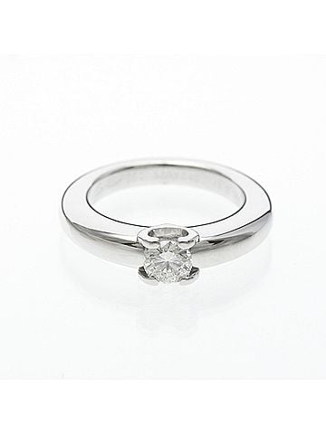 Cartier Cartier C de Solitaire Ring 0.37CT White Gold Condition Rank A Weight 8.2g (view 1)