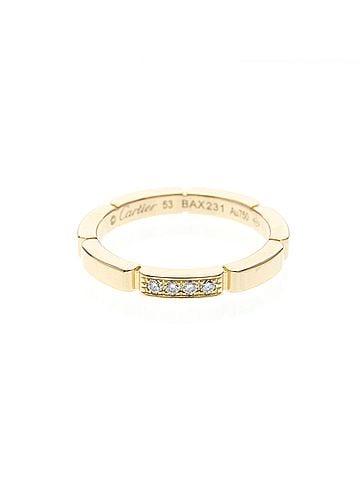 Cartier Cartier Maillon Panthère Ring With 4 Diamonds Pink Gold (18K) Fashion Diamond Band Ring Pink Gold (view 1)