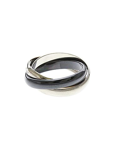 Cartier Cartier Trinity Ring White Gold (18K),Ceramic Fashion No Stone Band Ring Silver (view 2)
