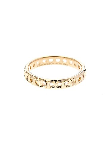 Tiffany & Co. Tiffany T True Narrow Ring Pink Gold (18K) Fashion No Stone Band Ring Pink Gold (view 1)