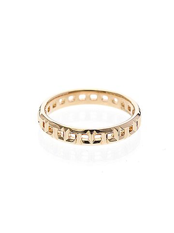 Tiffany & Co. Tiffany T True Narrow Ring Pink Gold (18K) Fashion No Stone Band Ring Pink Gold (view 2)