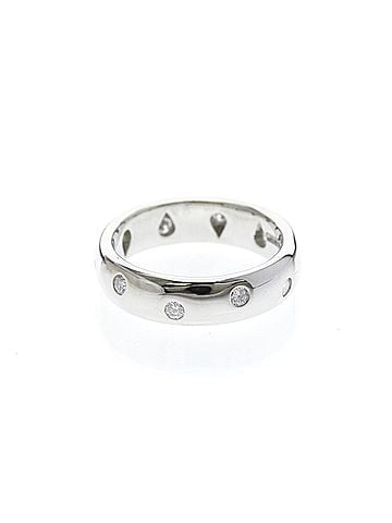 Tiffany & Co. Tiffany Dots Diamond Ring Platinum Fashion Diamond Band Ring Silver (view 2)